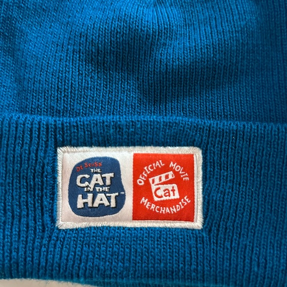 Dr Seuss The Cat In The Hat 2003 Movie Merch Blue Toque Hat Size Youth - Picture 9 of 11